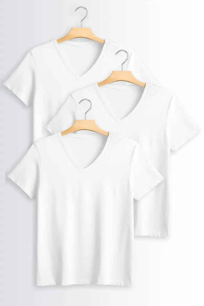 V Neck T-Shirt - Pack of 3