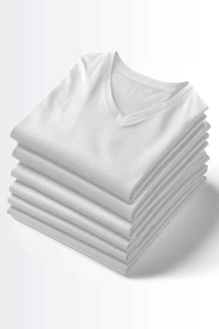 V Neck T-Shirt - Pack of 6