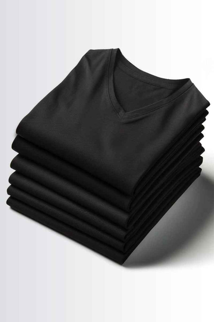 V Neck T-Shirt - Pack of 6
